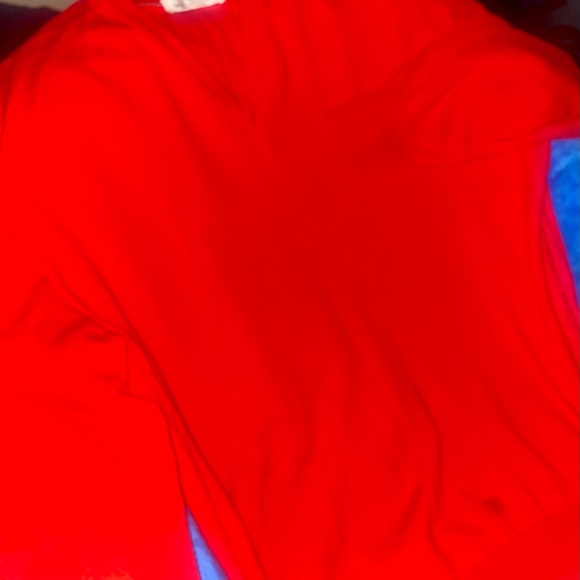 Valentino Studio Red V-Neck Sweater 100% Merino Wool Mens Vintage (L) - Picture 11 of 12